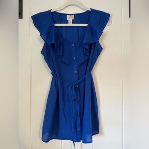 Two Hearts Maternity Cobalt Blue Blouse